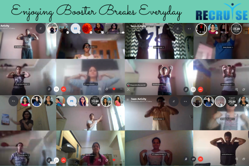 recruise's tweet image. Nothing can stop us from enjoying our #healthbreak activity, not even the 90 days of quarantine. #StayHome #StaySafe 
#TeamSpirit @recruise 
#TeamRecruise
#Workfromhome
