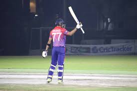 In September 2019, he was named as 's captain for the regional FINAL of 2018/19 T20 WC Asia qualifier; where he scored a blistering century against singapore while chasing .Then he became the world's first captain to score a T20 century while chasing..