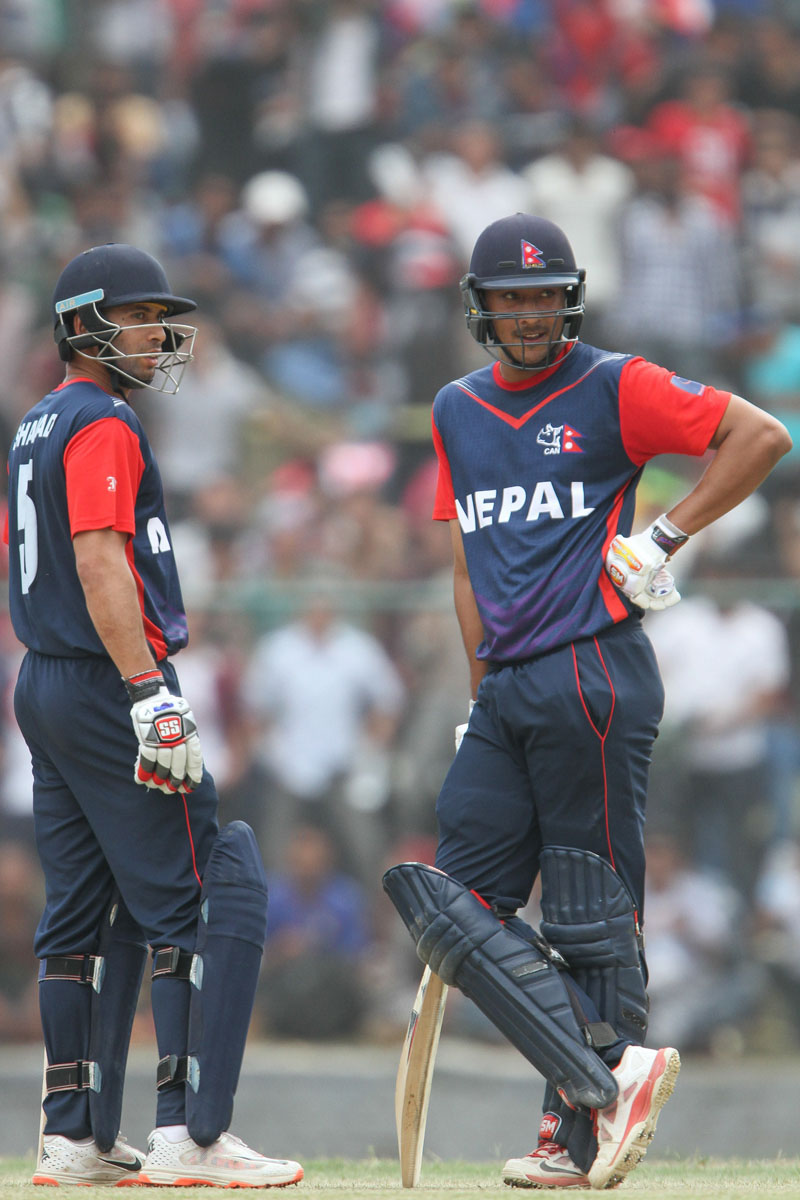 Now the Journey From Division 5 to Div 1Division ~5~Beat Jersey by 6 wkts bagging up MOM for his 69 runs knock~Beat Singapore by 16 runs~71 runs storm by Paras threw away Bahrain as Nepal won by 8 wkts.~Beat fizi by 193 runs~lost to USA And beat same team in Final