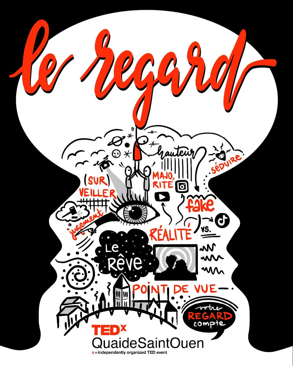 Fière de vous dévoiler le thème de la première édition du  TEDxQuaideSaintOuen que je co-organise avec toute mon équipe 😉 suivez nous  ➡️ @TEDxSaintOuen
#TedTalk #Leregard #SeeU