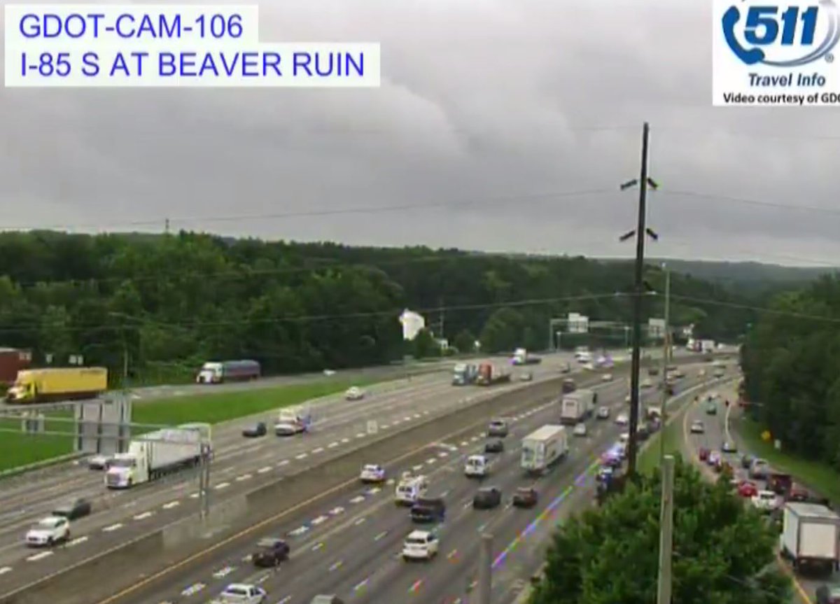 Crash has Cleared on I85/sb at Beaver Ruin Rd. (exit 102) now on the right shoulder. Heavy