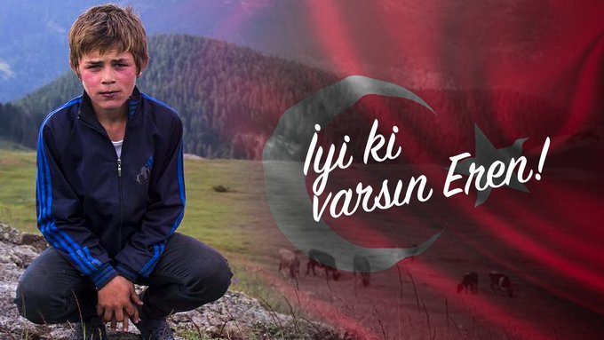 Irfanoguzz's tweet photo. Biri de çıkıp demiyor ki:
"Eren iyi ki varsın"

Biz tarih boyunca 7'den 70'e şehit veririz ve şehit olmak için de dua ederiz.

Bizi kimse ölümle korkutmaya çalışmasın biz vatanı için ölenlere ŞEHİT deriz. Dünyadan büyük kalp sende vardı Eren. İyi ki varsın eren.

#iyikivarsınEren https://t.co/Gn2XScZdDy