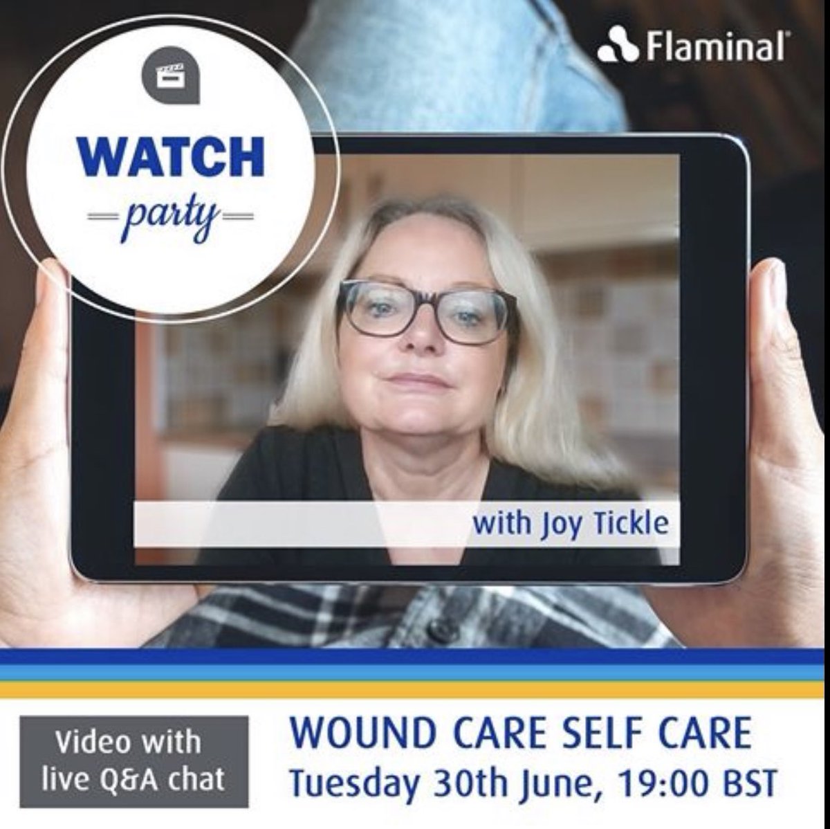 Join Joy Tickle Tissue Viability Nurse Specialist, on Tuesday 30th June at 7pm for this watch party on “wound care self care” Joy will be watching with us and available to chat in the comments throughout #iamflenhealth #flaminal #selfcare #strongertogether  #woundcare #nurses