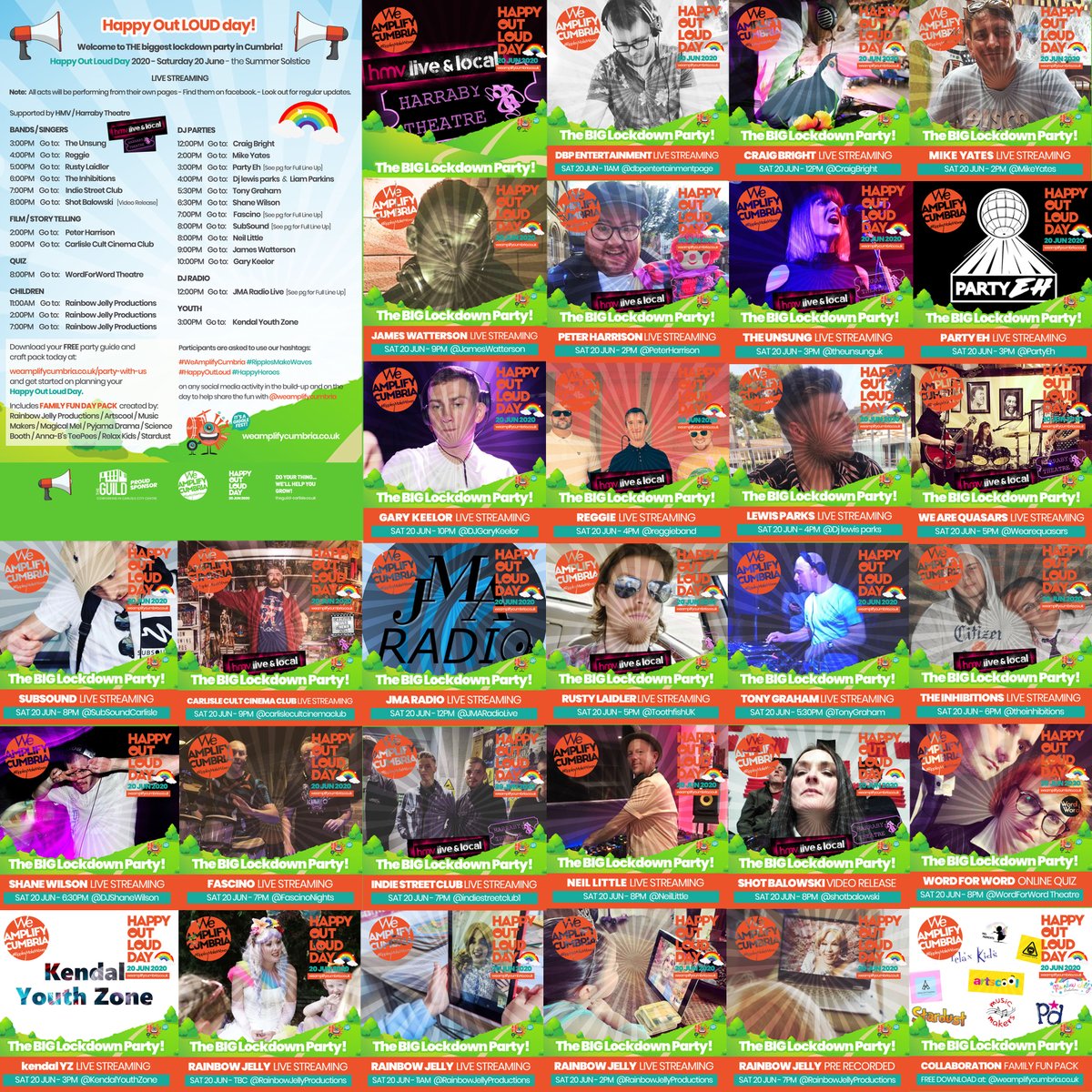 AmplifyCumbria's tweet photo. Huge thanks, respect to everyone involved virtually on Happy Out Loud Day! Everyone volunteered their time, to help put a big smile on the face of Cumbria and help raise funds for #SaveOurStan 
DONATE AND SHARE: https://t.co/lRCA656if1…
Truly amazing people, togetherness, unity! https://t.co/gPRdnIY790