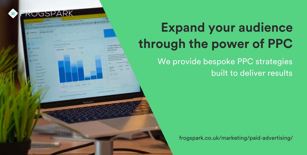 Let us help you expand your audience through PPC... frogspark.co.uk/marketing/paid…