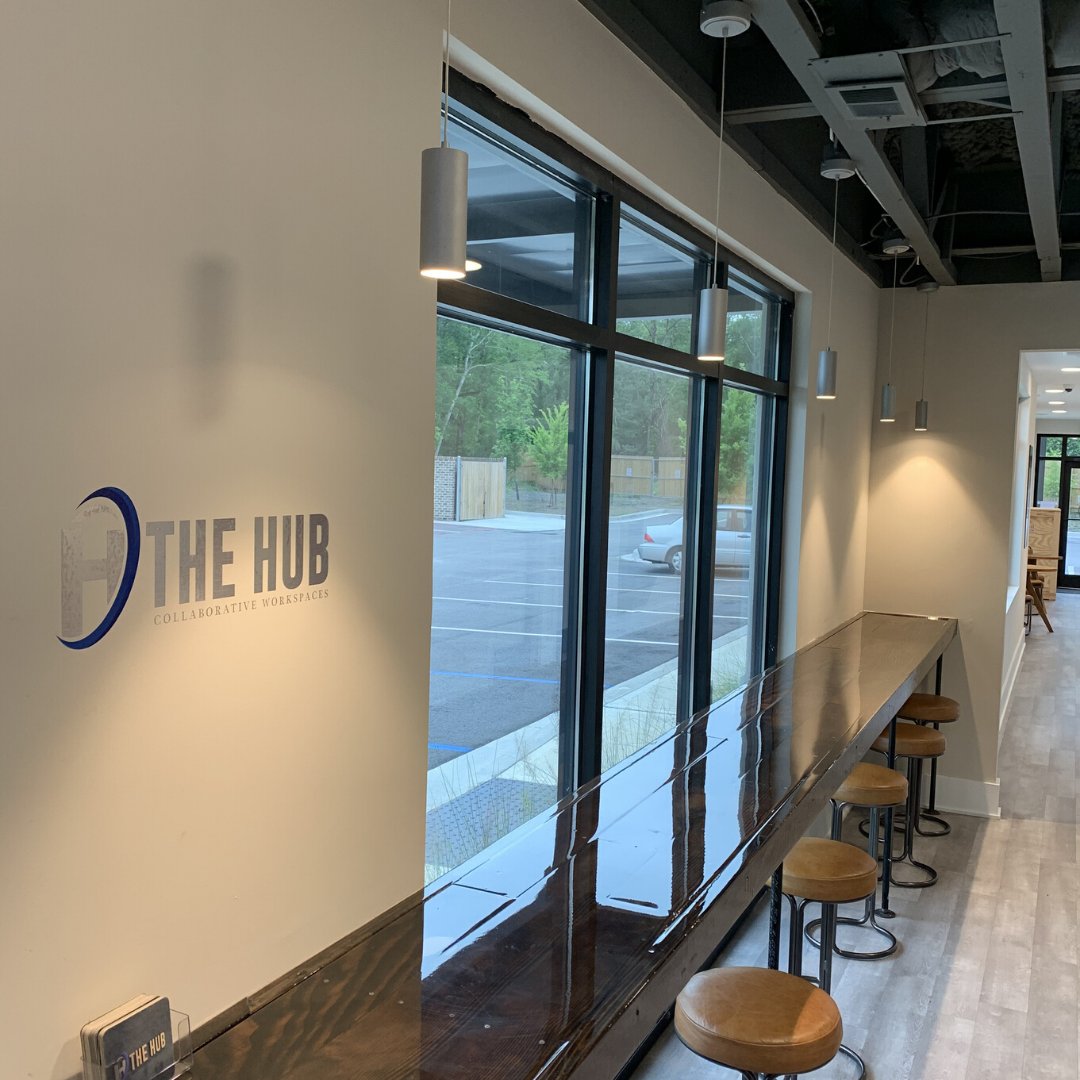 hub_workspaces's tweet image. Where do you work best? Our community manager prefers standing at this beautiful high top with a view. Come check out all the inspiring spaces we have to offer here at The Hub Collaborative workspaces in N. Charleston. 

8887 Old University Blvd. 
hubexecutiveoffices.com