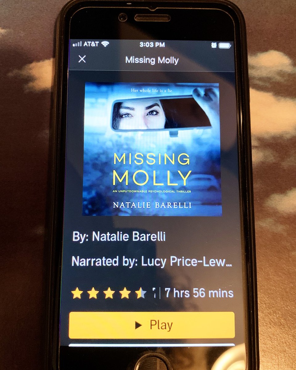 Just finished this excellent audiobook. Lots of twists to keep me engaged. #nataliebarelli does an amazing job, and Lucy Price Lewis narrates it beautifully. Has anyone else listened to or read this one? #missingmolly #suspense #mystery #bookstagram #audiobooks