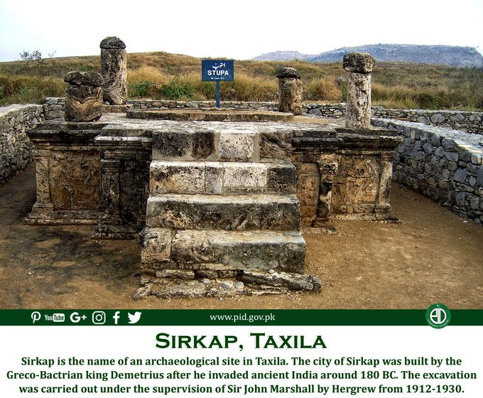 angelHands_1's tweet photo. #PakChina_Friendship
#Sirkap, meaning "severed head" is the name of a mythological demon that is said to have lived on this site. It devoured human flesh & was killed by hero Rasalu. It was founded by Bactrian King Demetrius & rebuilt by King Menander
@TeamFPofficial https://t.co/2W9itEbdEs