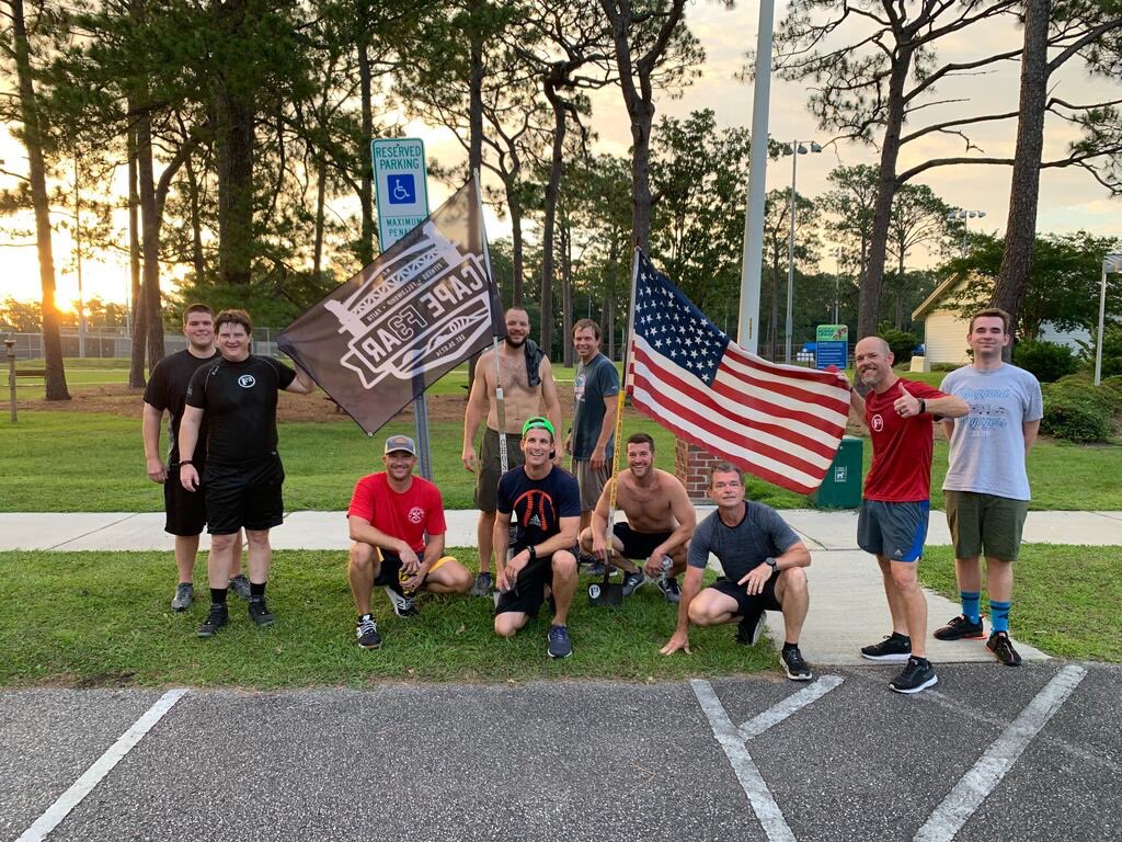 f3capefear's tweet photo. The ghost flag now lives at Arrowhead!! #capturetheflag #comeandgetit #f3counts #onthemove @F3CFGhostFlag https://t.co/ZZnyByZMXy