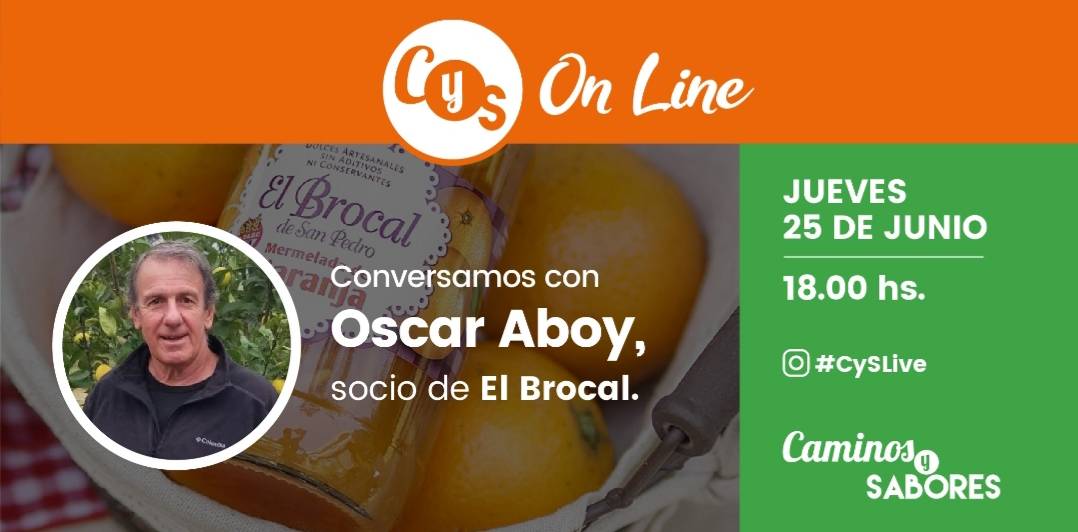 caminosysabores's tweet photo. #CySLive | ¡Te invitamos a nuestro #CyS On Line!
Hoy conversaremos con Oscar Aboy, socio de #ElBrocal 👏🏼
.
👉🏻 Jueves 25 de junio
⏰ 18:00 hs.
📲 ¡En vivo! Sumate! https://t.co/5X3y0yFwww