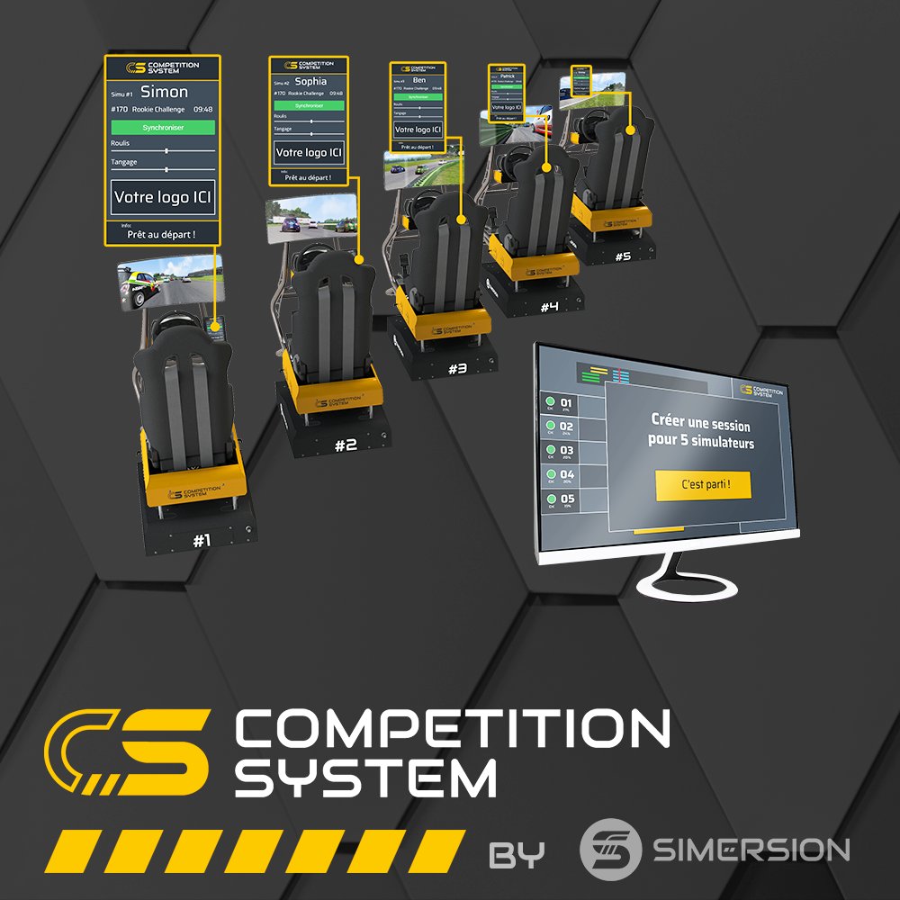 Le Competition System est une #solution de gestion de salle de #simracing destinée à l'exploitation commerciale.
Venez le découvrir sur notre site :
simersion.fr/competition-sy…
🏎💨