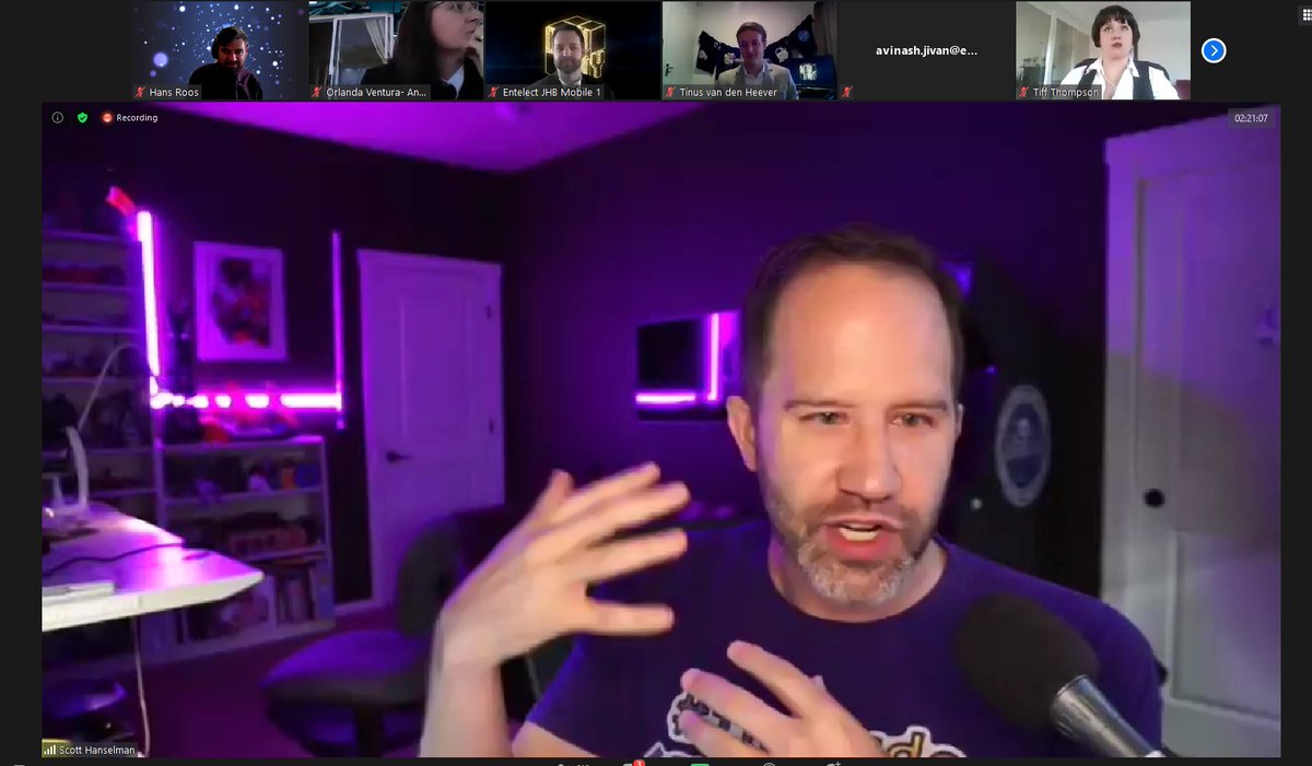 hansjmr's tweet image. @Entelect such an awesome surprise! @shanselman talking at #DevDay2020