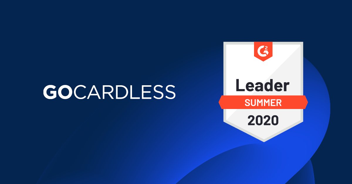 GoCardless's tweet photo. Our customers have spoken 🙏🎉 

We have been named a Leader in Payment Processing &amp; Subscription Revenue Management by @G2dotcom 🏆 

#G2gridreport #recurringpayments #subscriptions https://t.co/vzxsD9i4ag