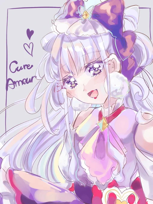 アムールのキャラデザすきすぎて描いたらくがき 