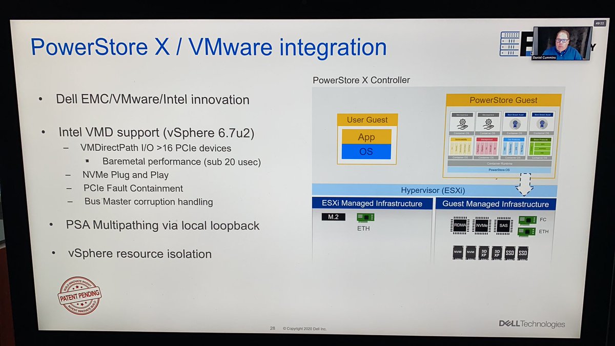 Arjantim's tweet photo. The @DellEMCStorage #PowerStoreX #VMware integration is cool 😎 #TFDx https://t.co/ofKEHaAPPz