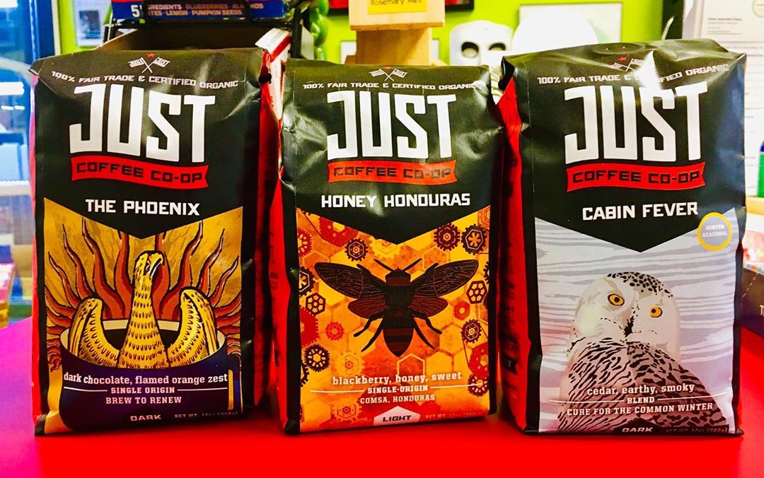 JustCoffeeCoop's tweet photo. The gentleman at Wicked Healthy in Kingston, MA can tell you, The Phoenix is a must try for anyone who loves dark roasts! Now through Sunday, save 20% on your bag of this beloved coffee! ☕️ https://t.co/eEC4wjYbZF https://t.co/o11OwxyxTX