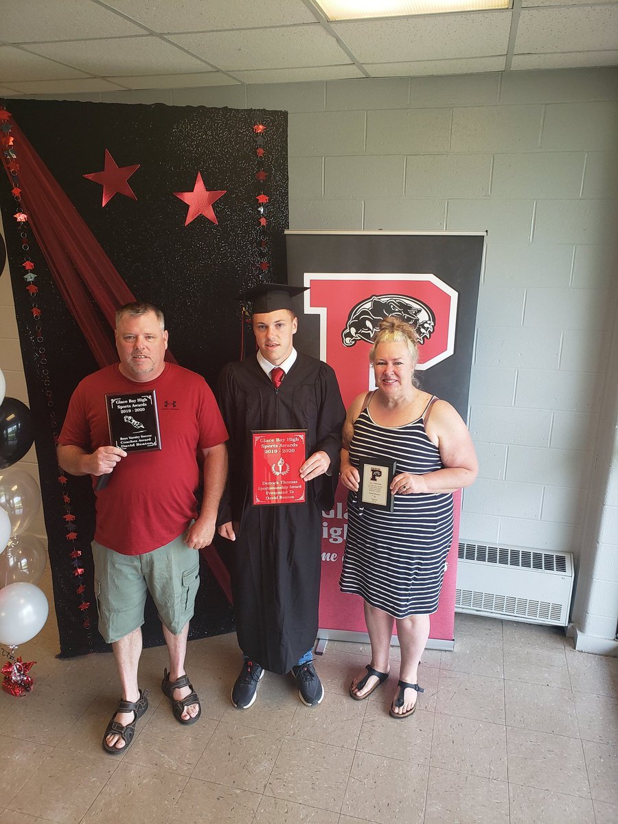 Congratulations to David Beaton. He is the recipient of the GBHS Derrick Thomas Sportsmanship Award!