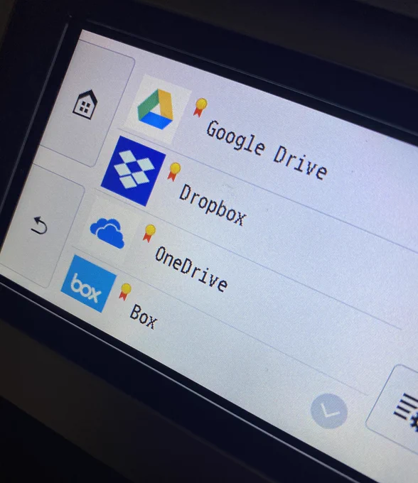 最近の複合機はgoogle driveにクラウド保存できるの??????やばない??????
スキャンめちゃ綺麗だしいい時代になったもんだ………… https://t.co/LCwzfOYLKu 