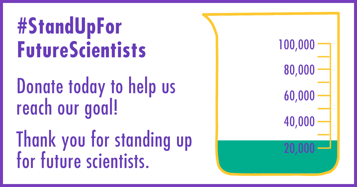 Sci_in_School's tweet photo. ๐YOU DID IT! Your donations and outpouring of support pushed us past the $25,000 mark! So far, you have raised $25,370 for our charityโs #StandUpForFutureScientists fundraiser.
Thank you, THANK YOU๐
Learn more about our emergency fundraiser: https://t.co/sICcnHyAhw https://t.co/A6B8Honvec