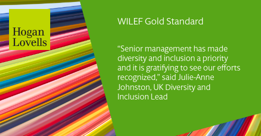 HoganLovells's tweet photo. The Women in Law Empowerment Forum has recognized us with its Gold Standard Certification in the United States and UK. #WILEF @HLDiversity @HLGraduatesUK https://t.co/SS4dsScy3g https://t.co/WAhMN5BbC5