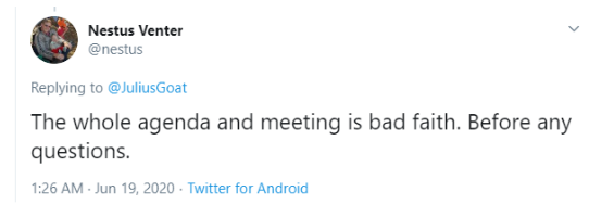 Finally, there's simple negation—the claim these tactics are justifiable because the mission is invalid: an exercise designed not to teach, but only to harm and accuse, with no opportunity to redeem oneself or even answer the accusation.I'd like to unpack that one.