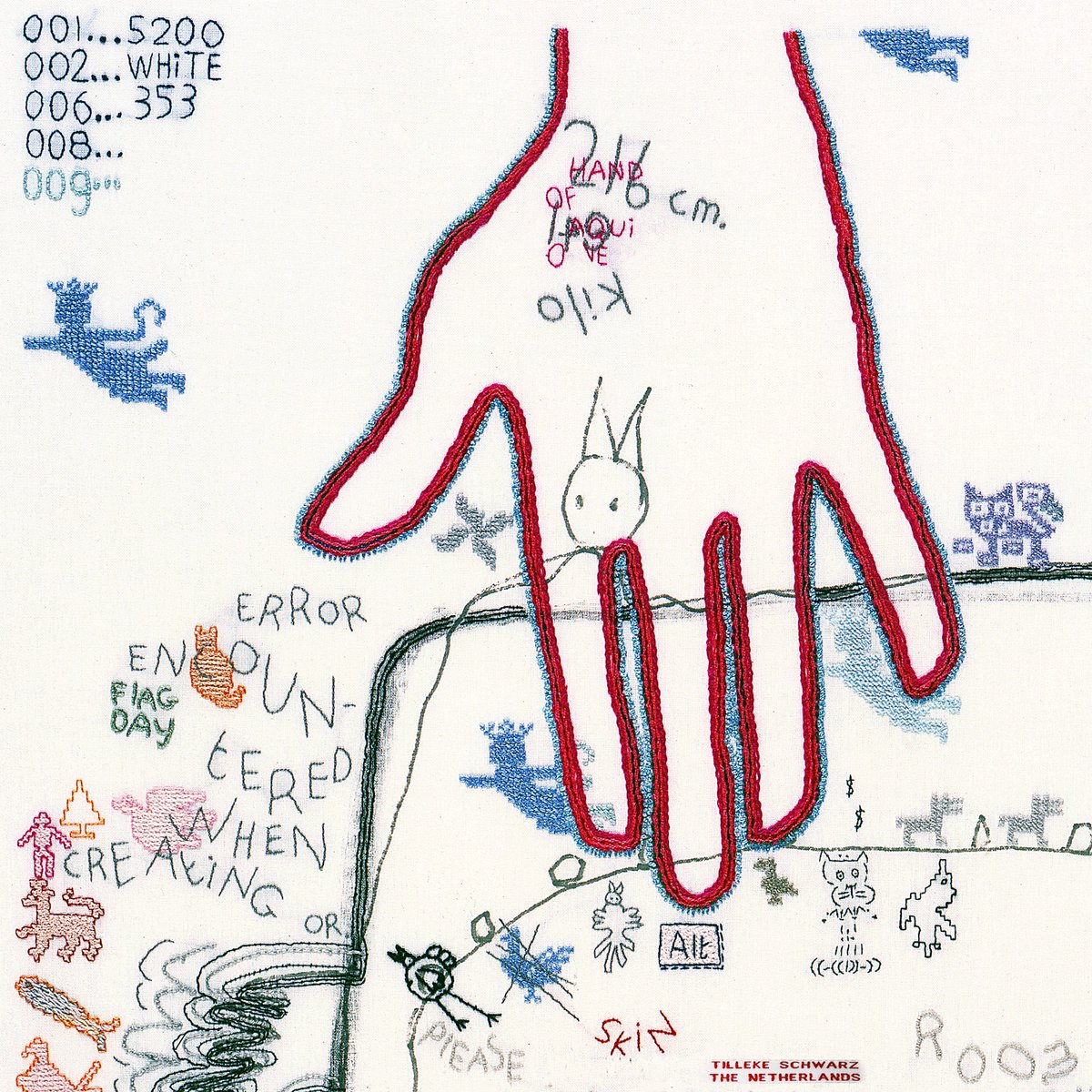 iamnovoamor's tweet photo. Hey, it’s been a little while. 2 new songs, Decimal &amp; Halloween are out at midnight. 
Link here: https://t.co/CMOCVgBgQ5

Art stitched by Tilleke Schwarz https://t.co/DgEEkXO93P