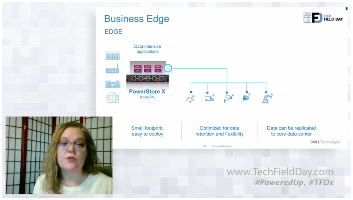 SFoskett's tweet photo. Great question from @GMinks - #PowerStoreX sounds like a great platform for #Bitfusion! Tune in for the answer direct from @DellEMCStorage https://t.co/5LNgyzrxsc #PoweredUp #TFDx https://t.co/vKgpu0Ftxw
