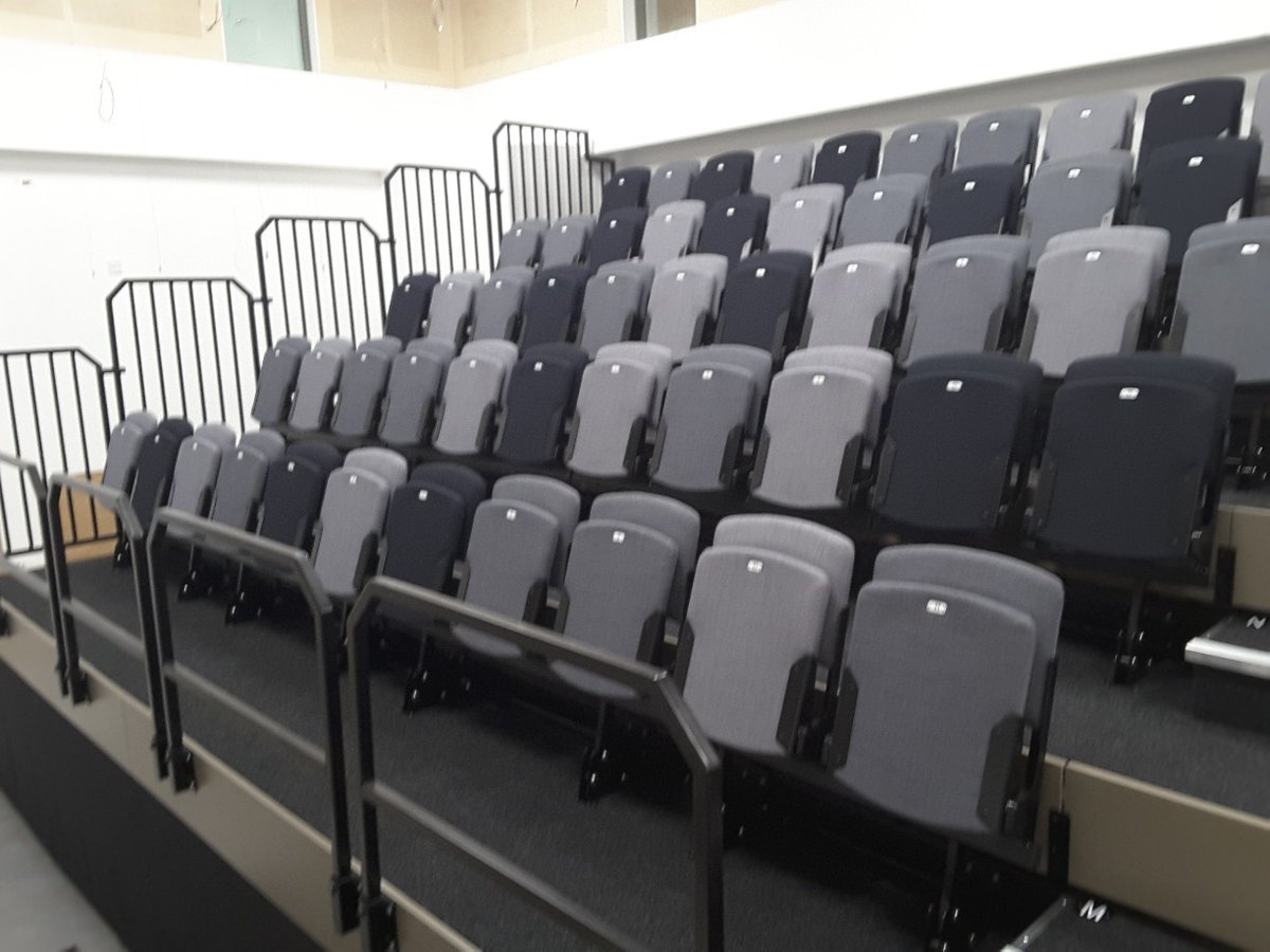 AudServLtd's tweet photo. Here's our latest installation, a retractable seating system for a school in Scotland

#constructionuk #seating #chairs https://t.co/nUzoQdVrMp
