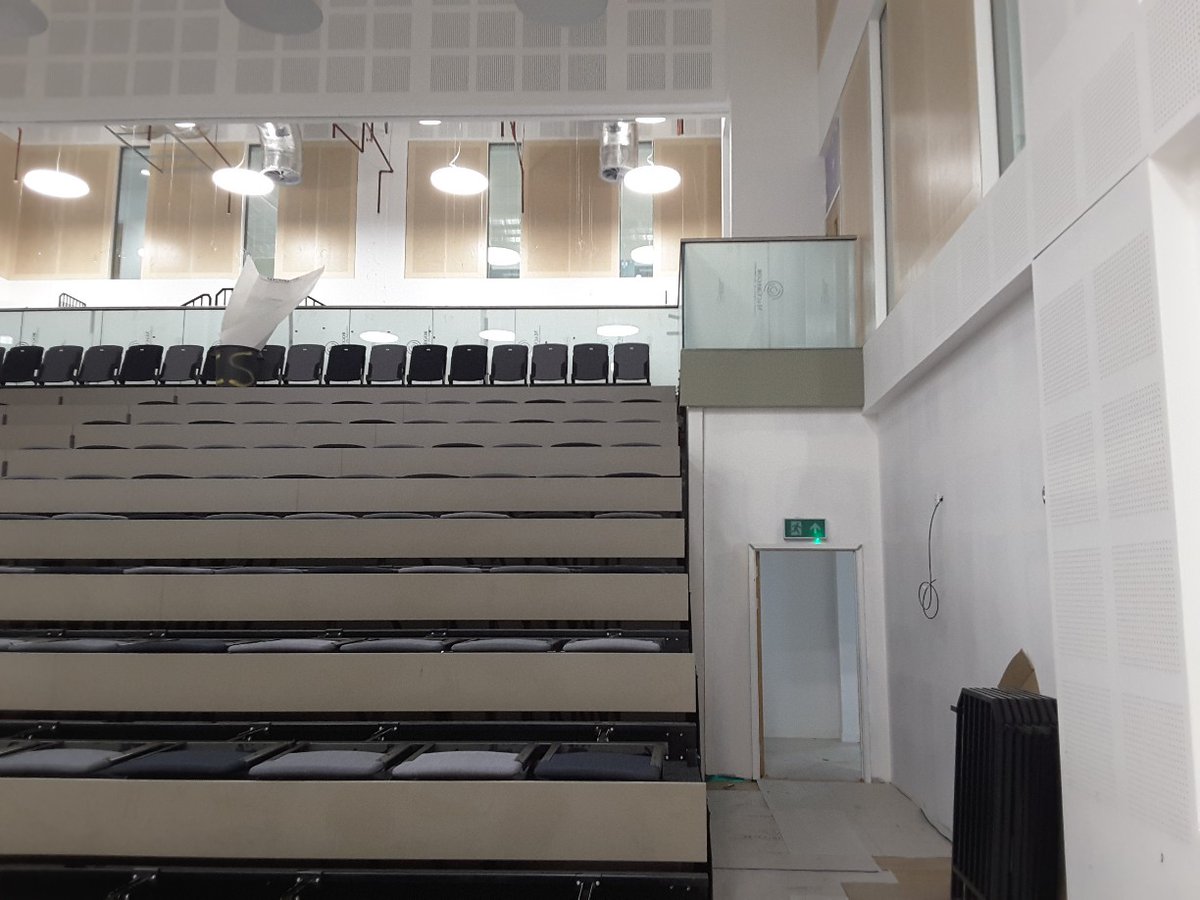 AudServLtd's tweet photo. Here's our latest installation, a retractable seating system for a school in Scotland

#constructionuk #seating #chairs https://t.co/nUzoQdVrMp