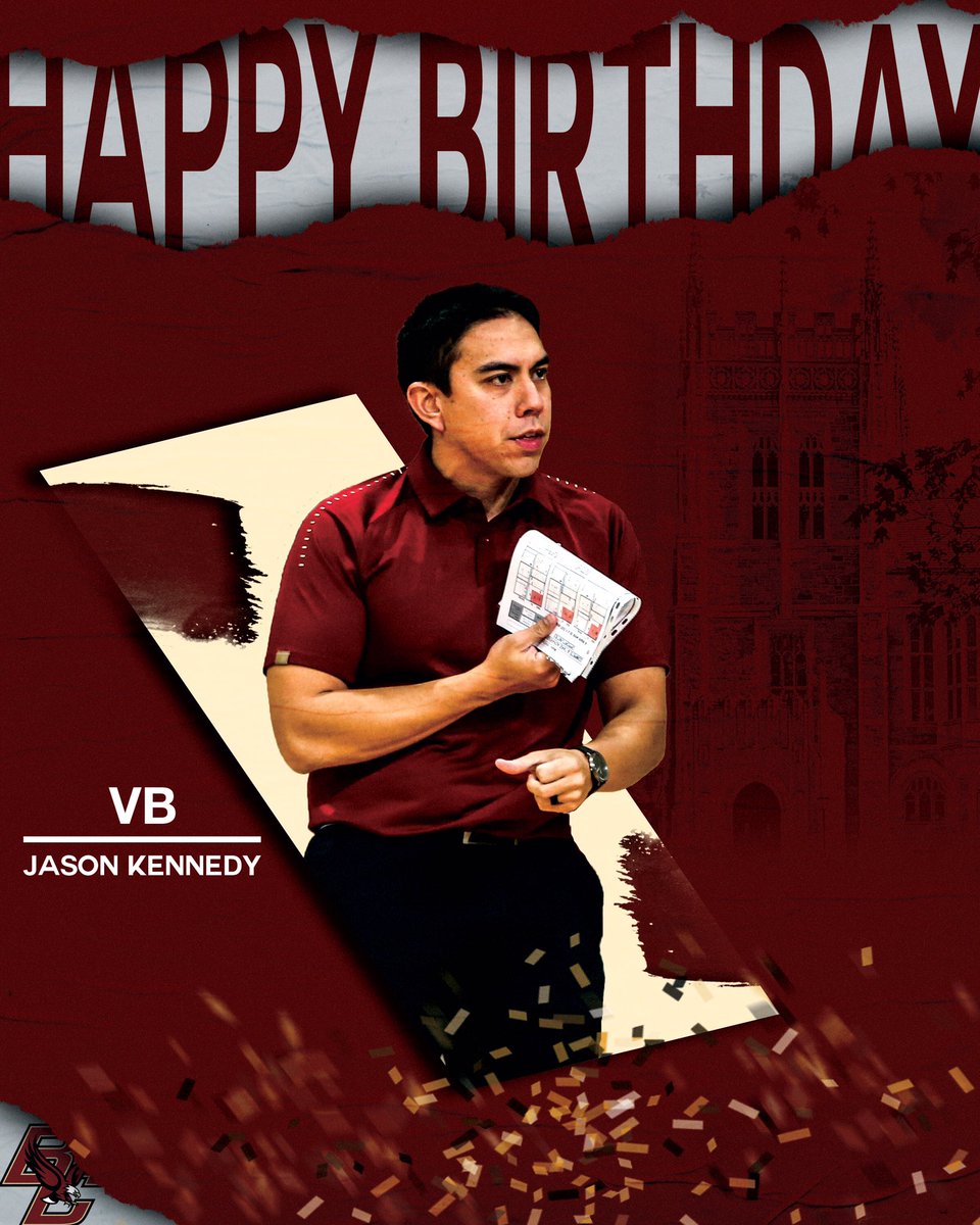 BC_Volleyball's tweet photo. Happy Birthday to our fearless leader, Jason Kennedy‼️🦅 https://t.co/ECsAhAWUim