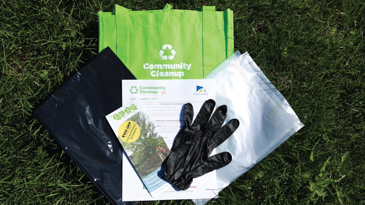 TownofNewmarket's tweet photo. Pick up your FREE Community Cleanup kit today from 11 a.m. to 1:30 p.m. at the Municipal Offices! Can't make it today? We added another pickup time added on Sat, Jun 27 from 9 a.m. to noon. Do your part to keep #Newmarket clean! Check details: https://t.co/F35x92fgZe #icleanedup https://t.co/47vvUlDF7r