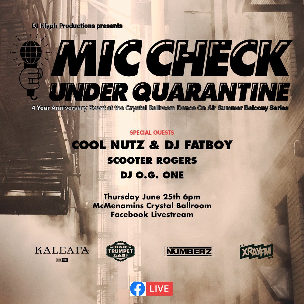 djklyph's tweet photo. Today! 6pm PT 9pm ET @CrystalPortland Facebook live. #MICCHECKPDX #underquarantine https://t.co/0MNlh0rYGj