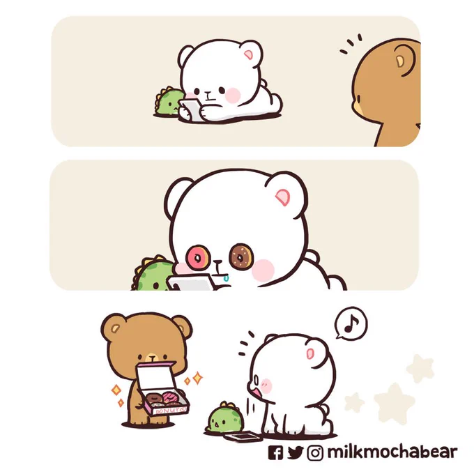 They said eyes are windows to the ̶s̶o̶u̶l̶ stomach ?
---
Feel free to mention someone who can read your eyes ❤

#milkmochabear
#milkandmocha 