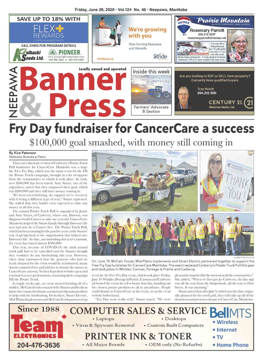 Get your first look at the front page of this week's edition! Coming soon to a paper box near you!
