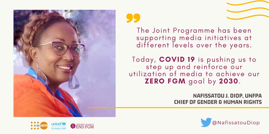 GPtoEndFGM's tweet photo. What role does the media play in shifting social and gender norms around #FGM? 

How did #COVID19 impact #EndFGM media campaigns?

Learn more from our training sessions with @GMCEndFGM 👇🏾

📼📝 https://t.co/N35YdW7wTX

@unicefprotects @UNFPA @Atayeshe @NafissatouDiop https://t.co/UyObuyFabP