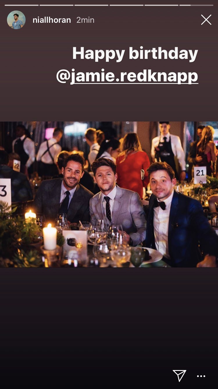  via IG story 
We wish a happy birthday to Jamie Redknapp ! 