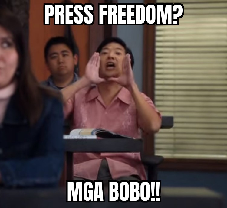 supl4dit469's tweet photo. HAHAHAHAHAHA BOBO! #wilfredokeng #mariaressa #AThousandCuts #justiceforcjcorona #rappler #holdthebars https://t.co/z8bnUGw5sD