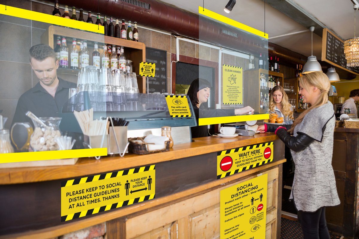 PUBS - BARS - CAFES
Get your business ready to reopen.

VISIT OUR SOCIAL DISTANCING SHOP ONLINE
rocksolidgraphics.co.uk/social-distanc…

⚠️Sneeze guards
⚠️Vinyl floor graphics
⚠️Pop-Up Banner Stands
⚠️Posters for internal and external use
⚠️Counter graphics

#keepsafe