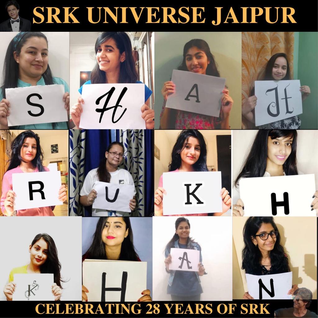 SRKUniverse's tweet photo. Our Jaipur branch celebrated #SRK28 by helping an NGO with 1 month's groceries and supplies. They also made their own fan art. We are all inspired by SRK. RT if he inspires you to uplift as many people (including yourself) as possible. https://t.co/mhX40SPdtJ