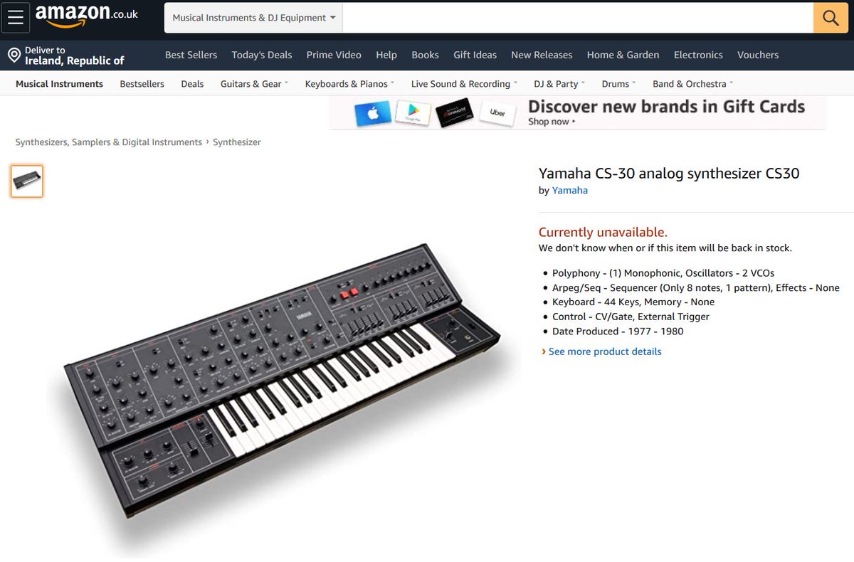 TTOPOLOGY_'s tweet photo. CS30
Someone needs to break the bad news to Amazon.
#currentlyunavailable https://t.co/hGQmtkVtRP