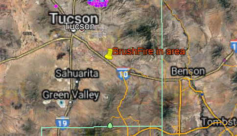 CCFirenIncident's tweet photo. FYI 1032-Per #TucsonFD:#I10 WESTBOUND SHUT DOWN DUE TO #BRUSHFIRE
Interstate 10 is completely shut down at exit 273 (Rita Rd) westbound as #TucsonFire works a brushfire. Avoid the area https://t.co/eSgS4pq66f