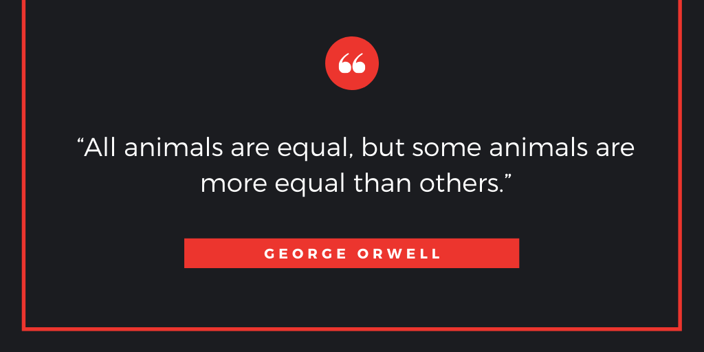 SocialPol2's tweet photo. An author who made #political writing an #art! Happy Birthday to this visionary #author,whose work remains more relevant than ever before. 
#GeorgeOrwell #AnimalFarm #1984 #BigBrotherIsWatchingYou #PoliticalSatire #politics #art #classics #novella #bibliophile https://t.co/BkOrVY1aLe