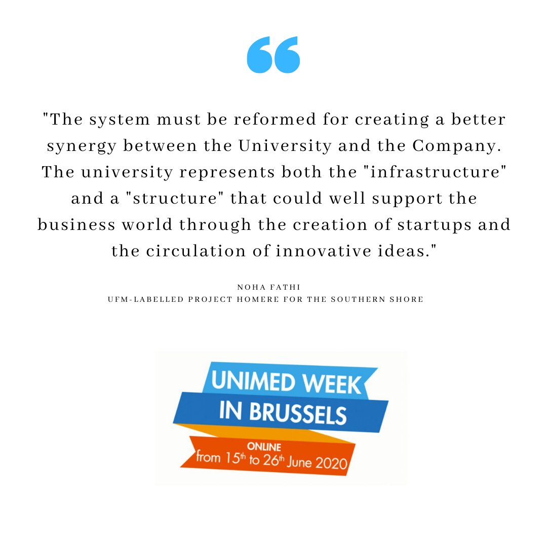 unimed_network's tweet photo. #UNIMEDWeek2020 Session by the UNIMED SubNetwork on #Employability in partnership with the @UfMSecretariat : The role of universities in the Nexus Innovation - Employability https://t.co/f7Ty8yMO6B
