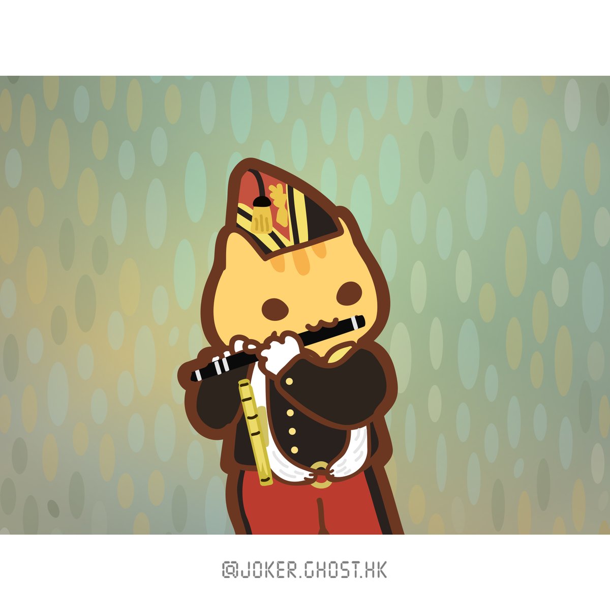 JokerGhost17's tweet photo. 【 吹笛子的喵 】
#世界級喵之藝術 
#EdouardManet #illustration #Cat https://t.co/U1JB6ep6YI