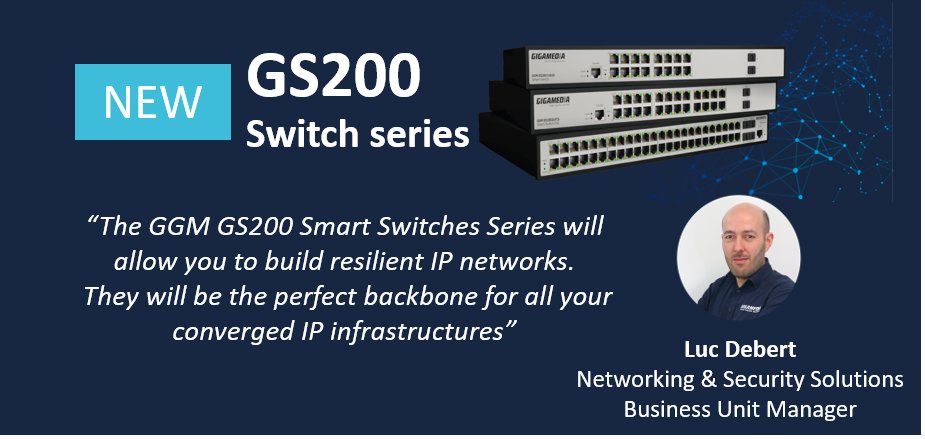 GIGAMEDIA_NET's tweet photo. 📢 Switch to more efficient and future - proof network with our new GS200 Switch Series => https://t.co/TYhwjQyQaY
#switchs #GS200 #networks #vlan #ipnetwork #STP #cables #spanningtree #smartmanageable #activecomponents https://t.co/tOVI7wpQeW