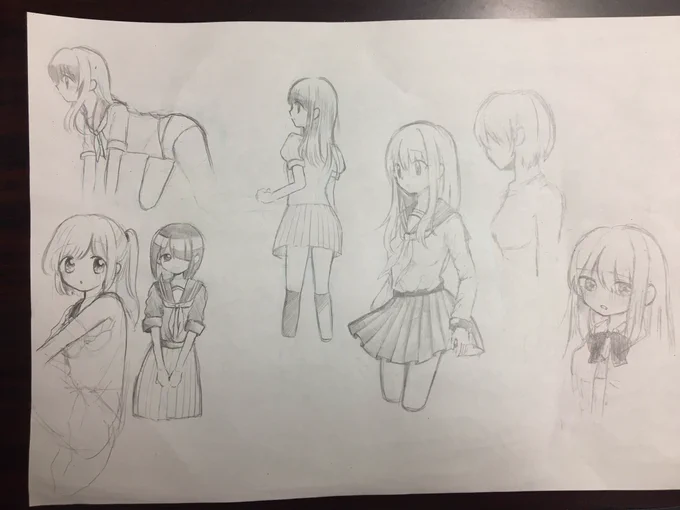 今日の練習です!!久々にやりました、深夜が本番!!描く量少ないしこれだけで体力消耗してしまう...前くらいのペースで頑張ります。#絵描きさんと繋がりたい #絵描き繋がれ #イラスト好きさんと繋がりたい #女の子#創作クラスタさんと繋がりたい 疲れた...?モチベ欲しい...? 