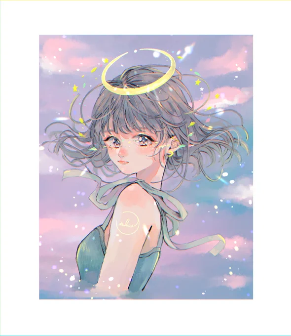 か〜わいい絵描けた 