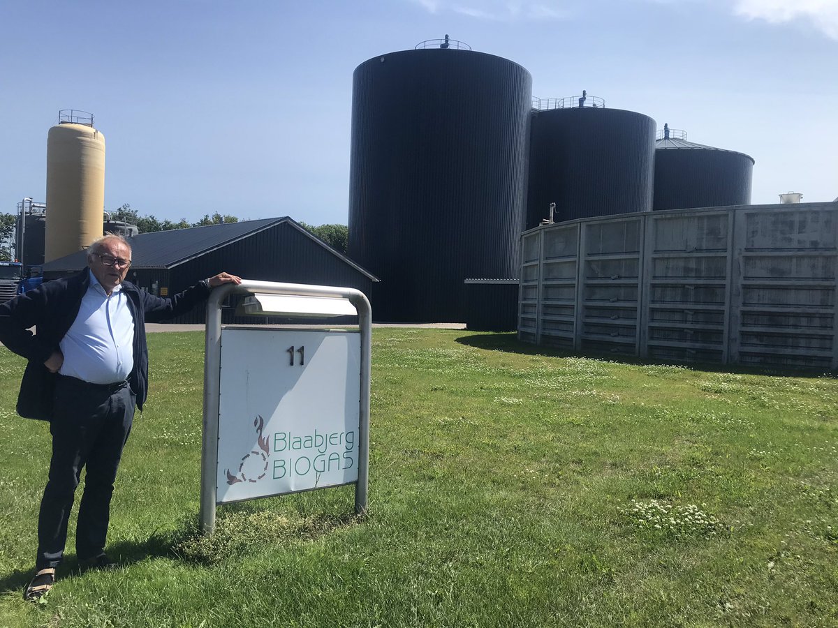 Yesterday we visited Blåbjerg Biogas in 🇩🇰. It is designed by Renew Energy and was established in 1996 - &amp; is STILL running! What a track record👌⭐️ When the current expansion is done, the plant will have a biogasproduction of 14 mio Nm3 and provide gas to the natural gas grid!