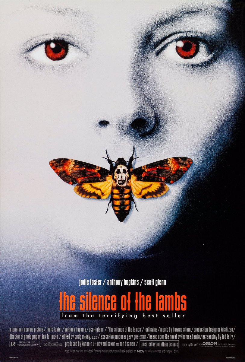 ClubUfilms's tweet photo. Member : Kai Speight 
Fave Film : The silence of the lambs 
Dir. :  Jonathan Demme 
RD : 1991 
Fun fact : When Hannibal gets his new cell the production team had to increase the width of the bars to get a full profile shot of Anthony Hopkin’s face https://t.co/gRbJ71JsuA