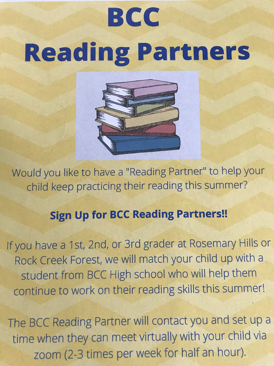 hunterhogewood's tweet photo. Connecting (virtually) some fantastic BCC students with elementary students to keep up with their reading practice over the summer!! https://t.co/Gvu90uA1hX